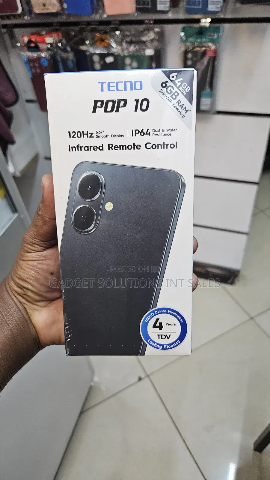 New Tecno Pop 10 64 GB Black
