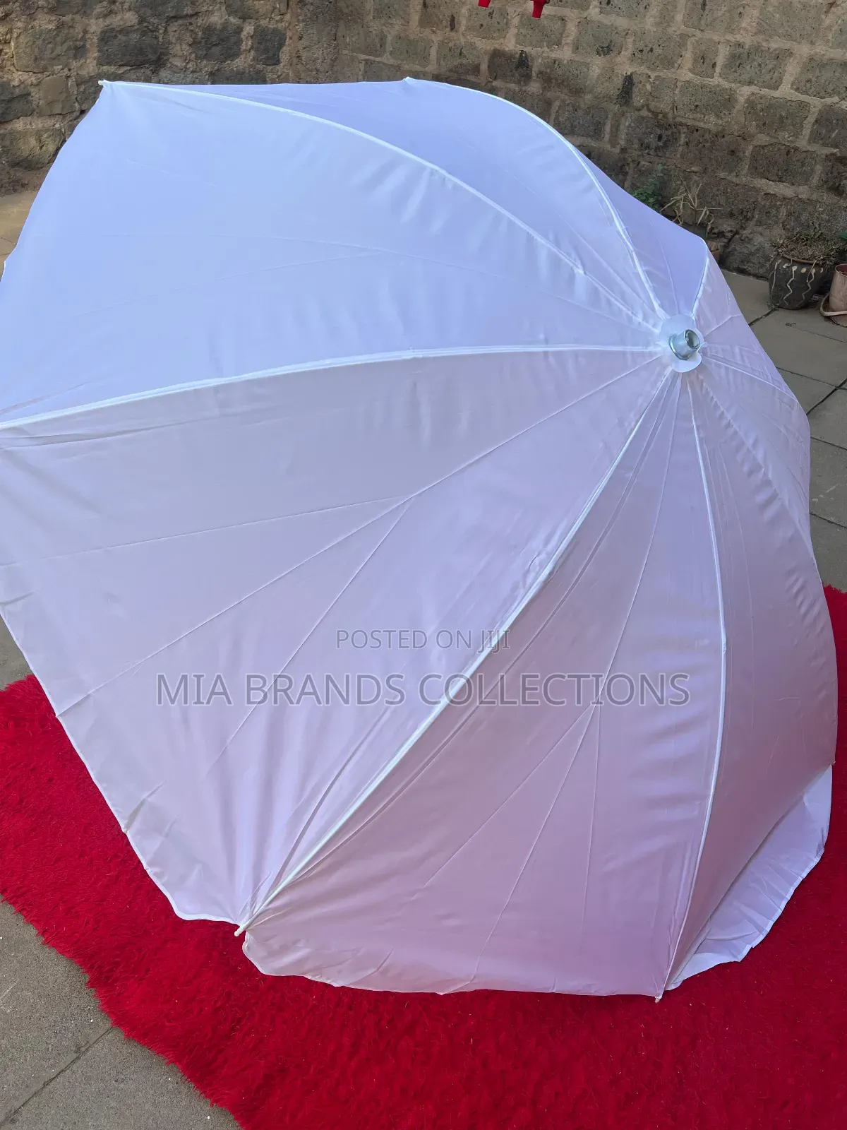 White Parasol Umbrellas