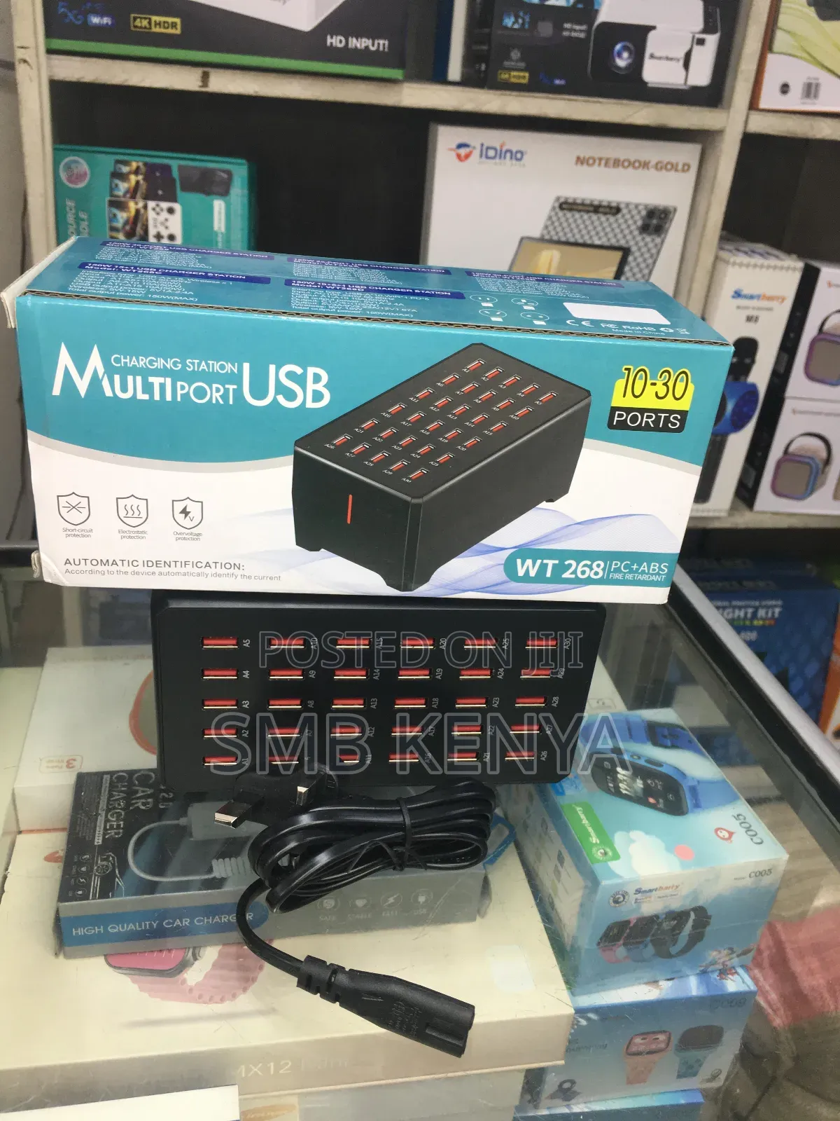 30usb Port Smart Charging Station