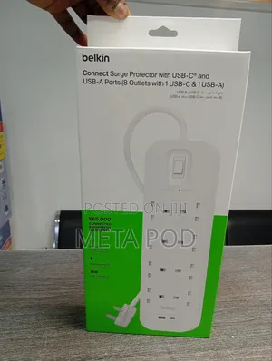 Belkin Surgeplus 8way Extension With Dual Usb Outputs