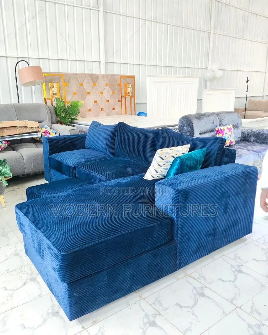 Beautiful Blue L Sofa