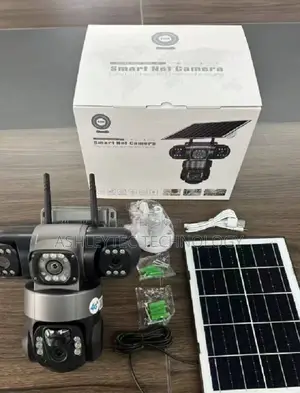 Triple Lens Three Screens Camera Solar Powered Solar Light 4g