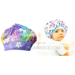 Kids Colorful Hair Bonnet Sleeping Cap