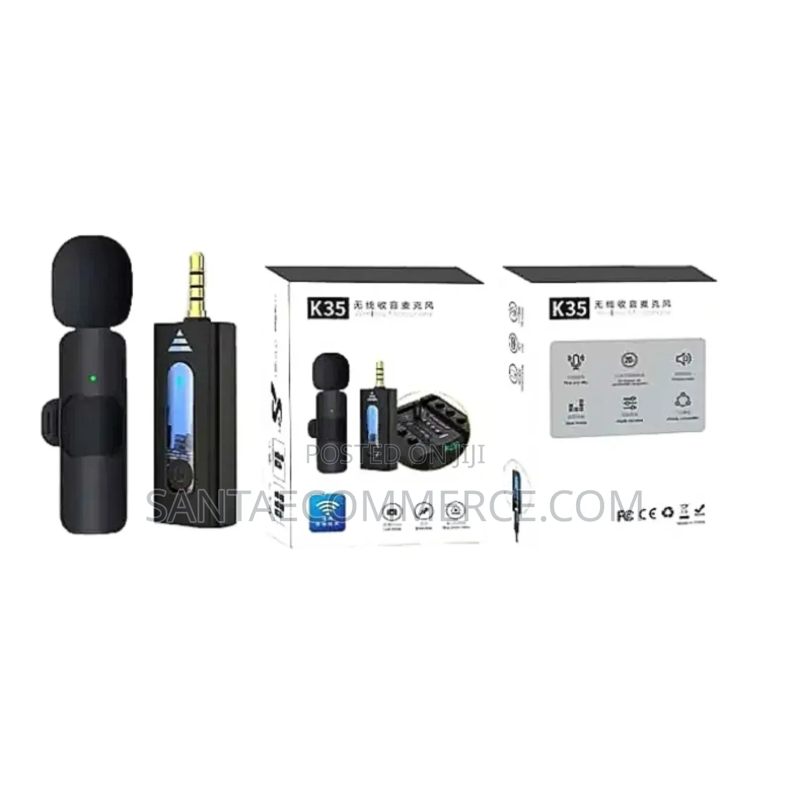  Dual Wireless Microphone With Lighting