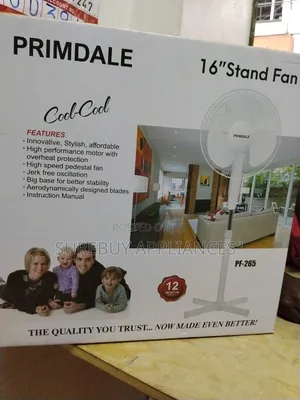 Primdale Tall Standing Fan 16 Inch – Energy Saving"