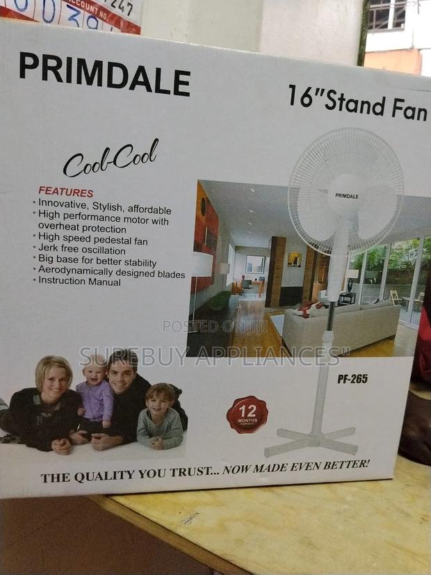 Primdale Tall Standing Fan 16 Inch – Energy Saving"