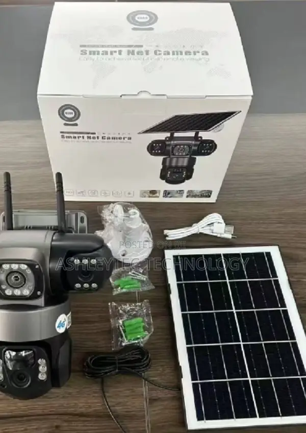 4g Triple Lens Solar Powered Alarm Siren and Strobe Light