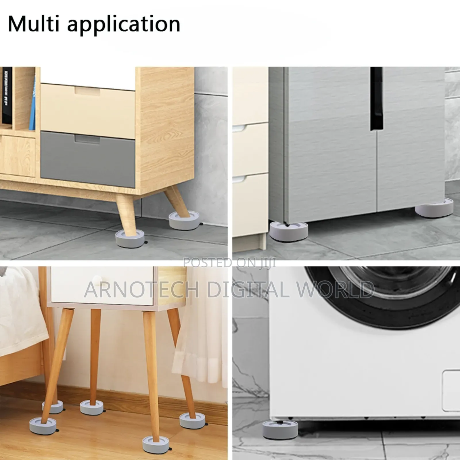 4pieces. Antivibration Shock Pads for Washing Machines/Fridges