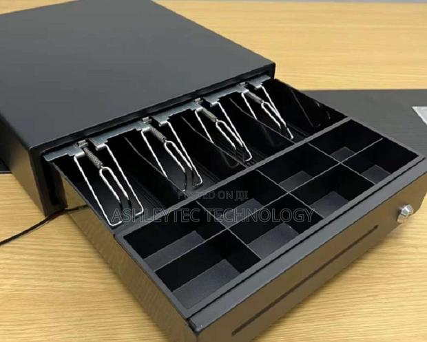 5 Tray Automatic Cash Drawer Removable Cash Drawer Box, 5 Bill/5 Coin