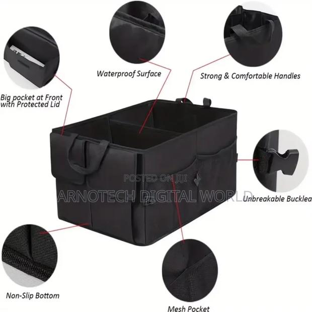 Collapsible Multi-Compartment Foldable Car Boot Organizer - thumbnail 2