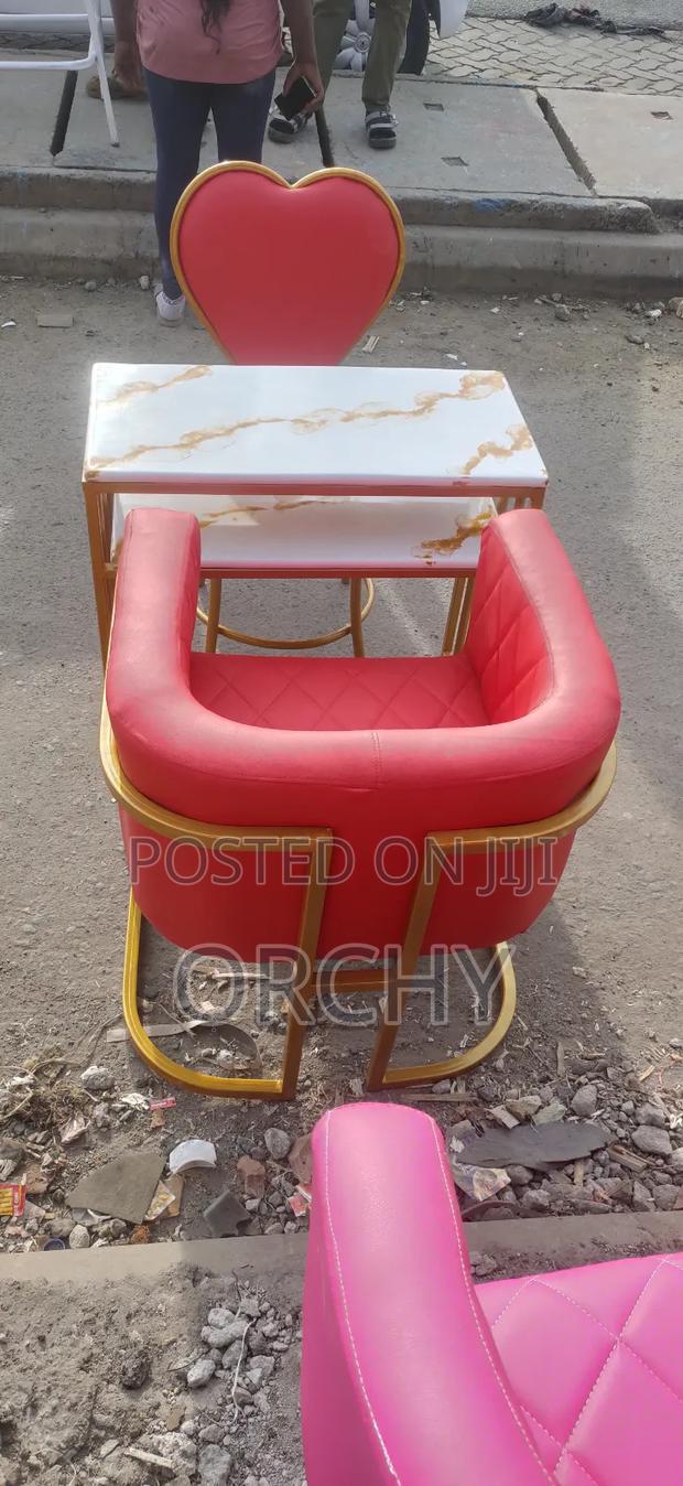 Leather Made Manicure Seats/ Nail Station - main view