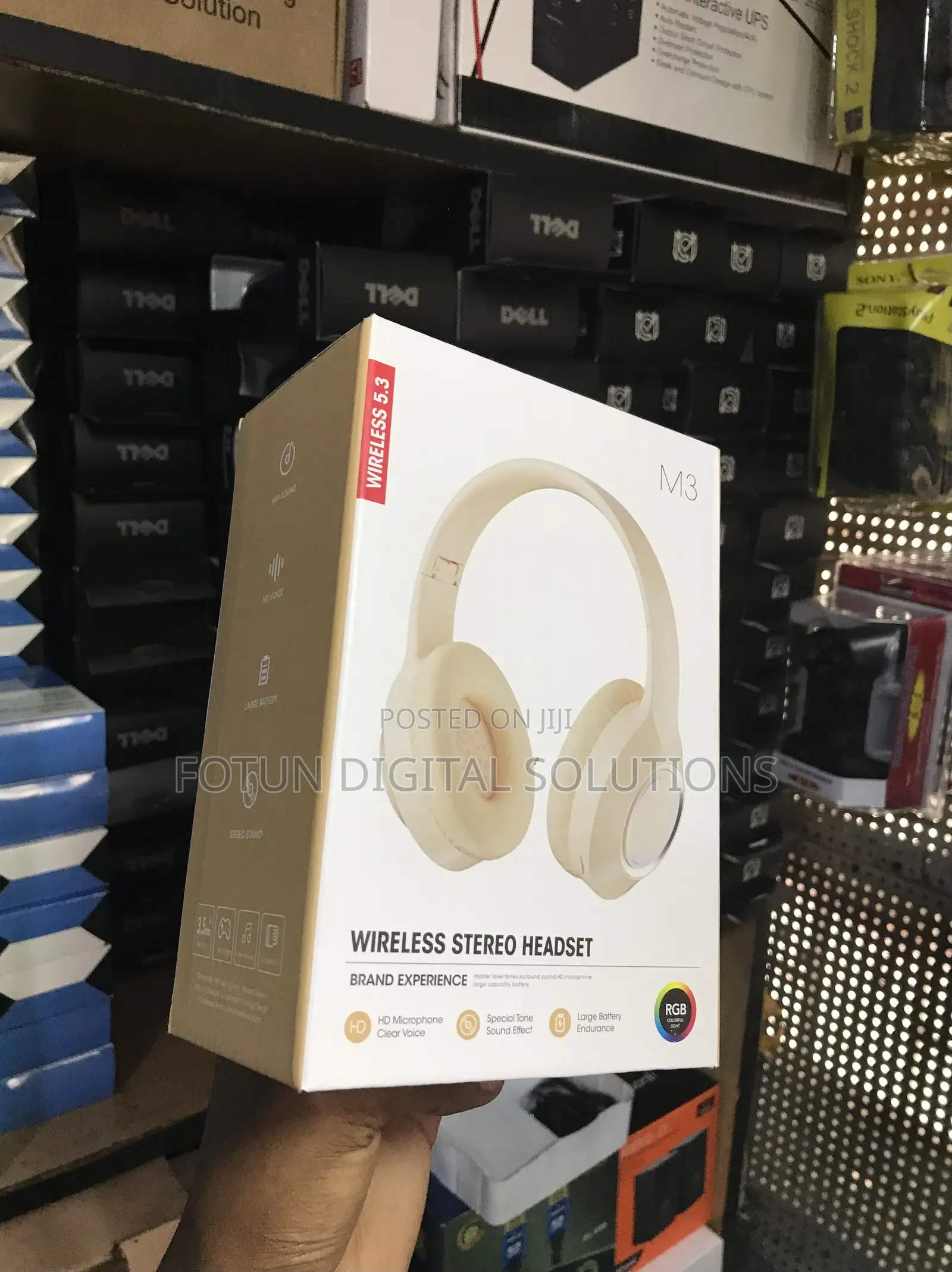 M3 Wireless Stereo Headset - For Work Play, Hd Calls, 50h Endurance