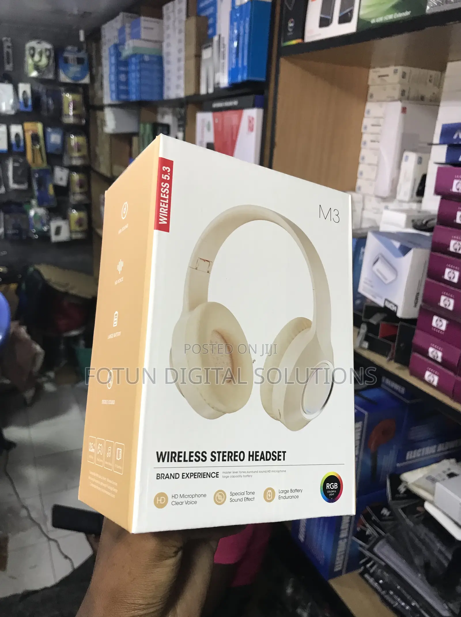 M3 Wireless Headset -Long Battery Life, Clear Hd Mic, Enhanced Sound
