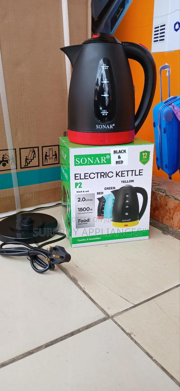 Sonar 2l Plastic Electric Kettle – Fast Boiling, Auto Shut-Off" - main view