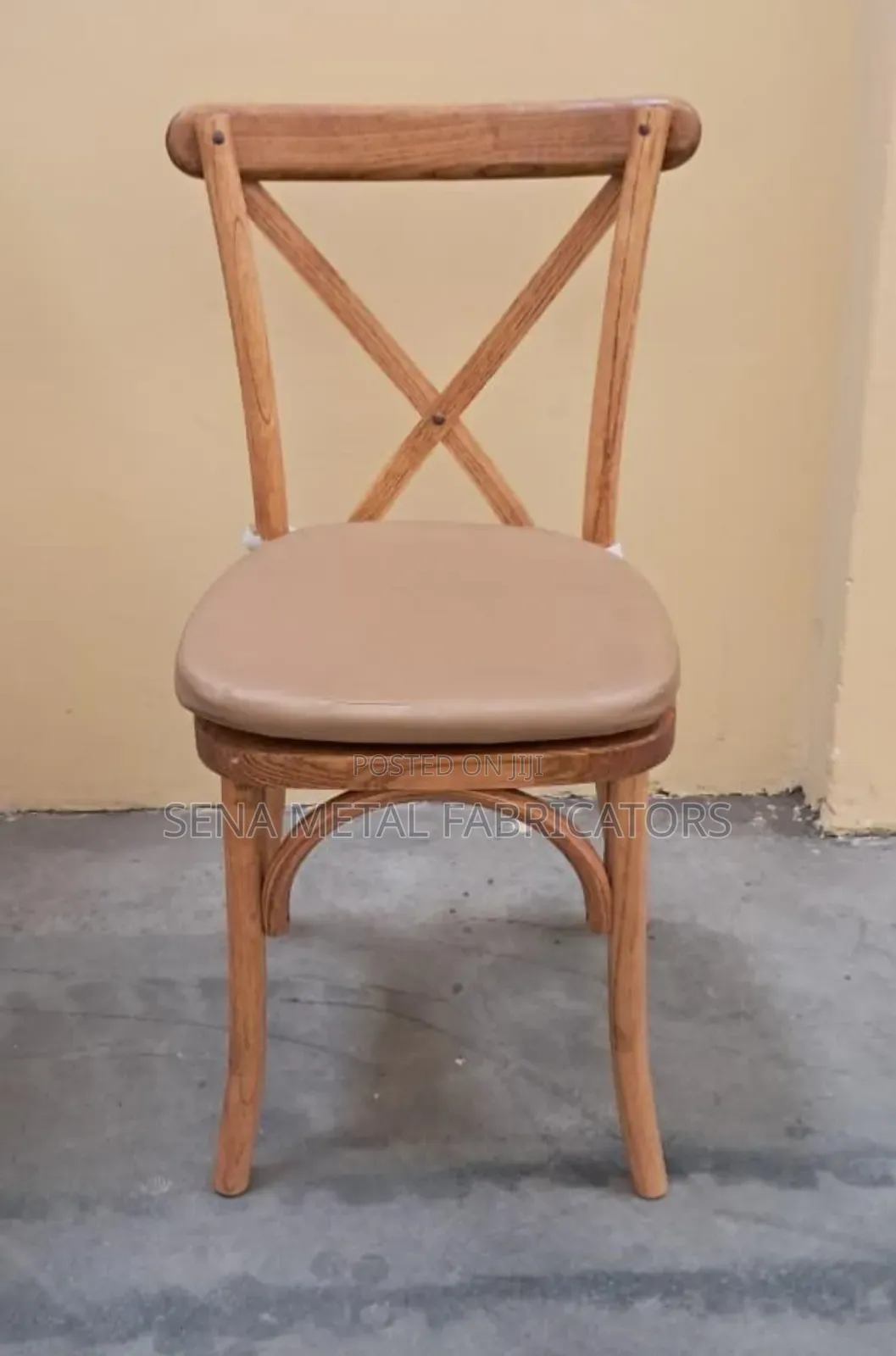 Restaurant Cross Back Chair With Cushion