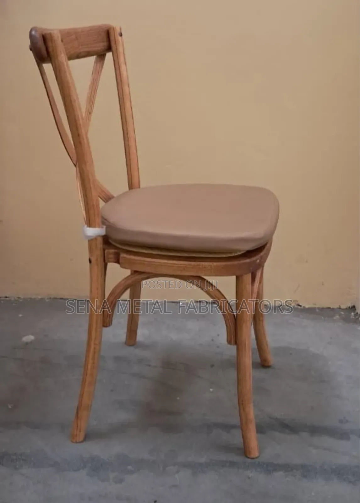 Restaurant Cross Back Chair With Cushion