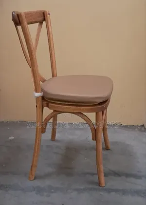 Restaurant Cross Back Chair With Cushion