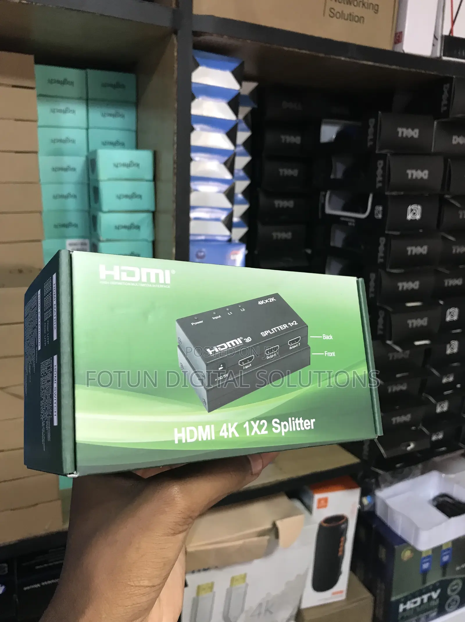 Mini Hdmi 1x2 Splitter -Ultra Compact for Laptop Travel Presenters