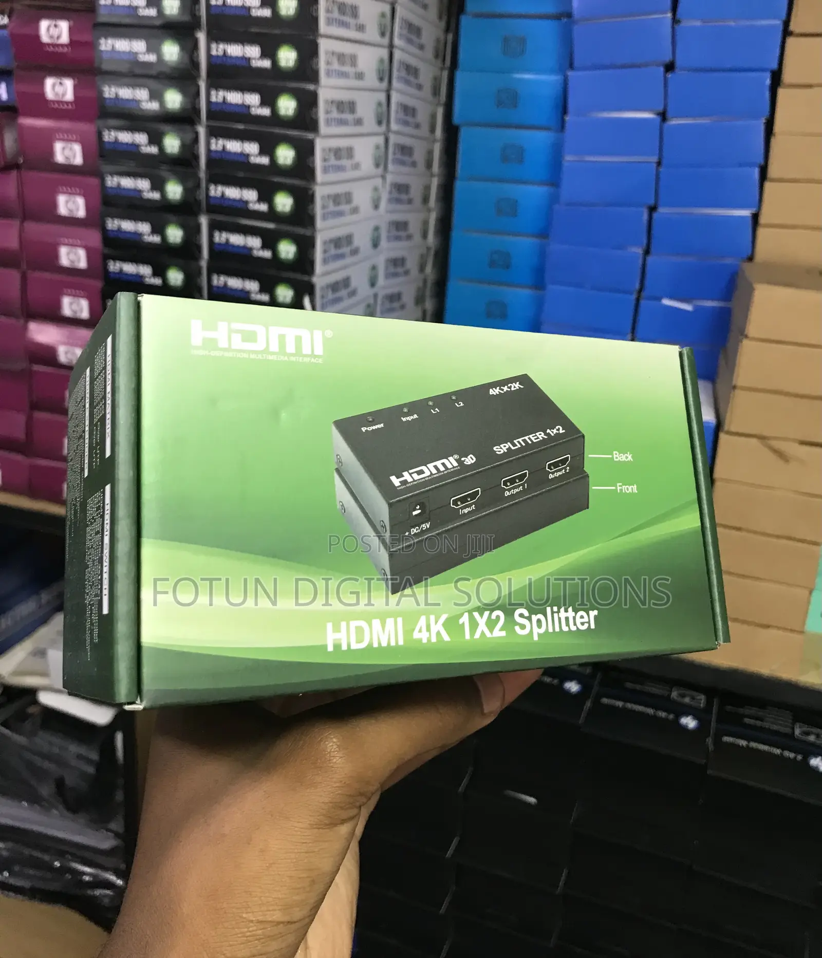 1 to 2 Hdmi Splitter Box - /1080p for Tv, Monitor, Projector