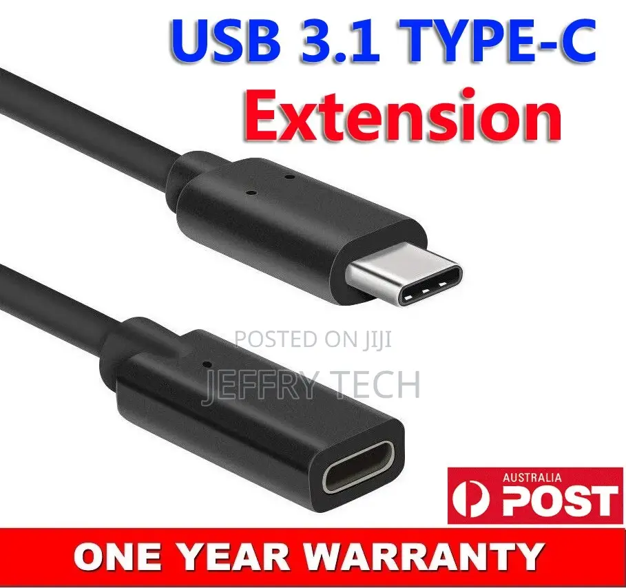 Usb 3.1 Type-C Male to Female Extension Cable Usb-C M/F Extender Cord