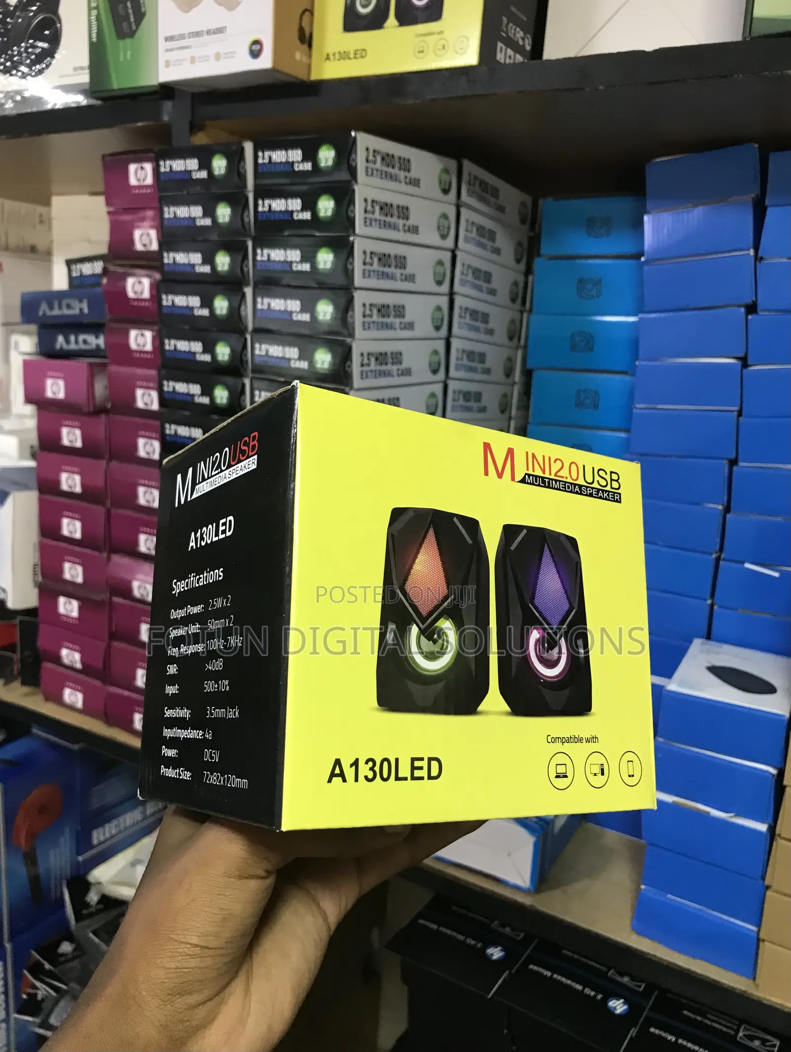 A130led Usb Multimedia Speakers - Mini Design With Indicator Light