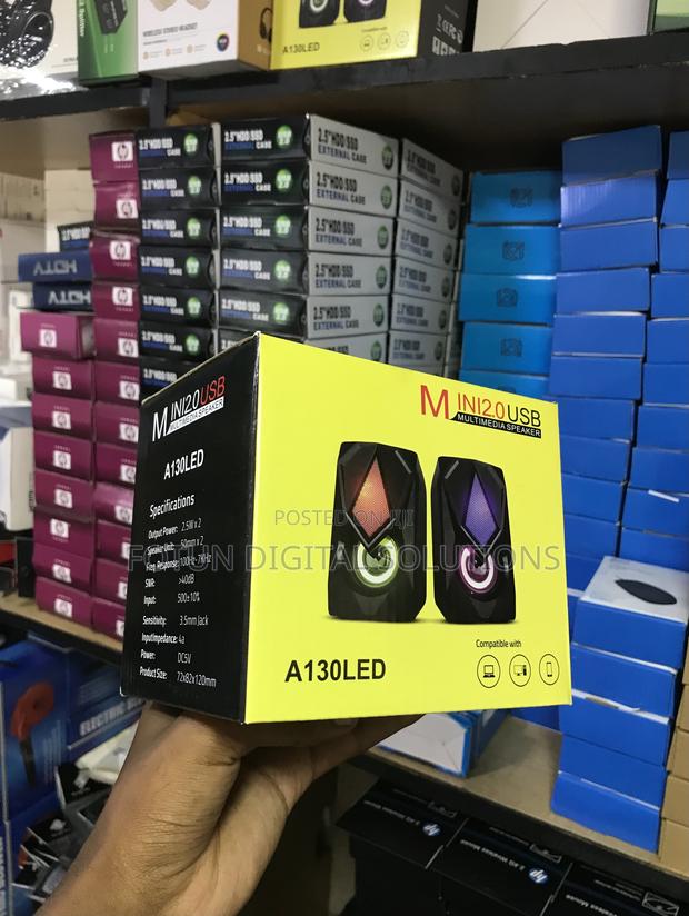 A130led Usb Multimedia Speakers - Mini Design With Indicator Light