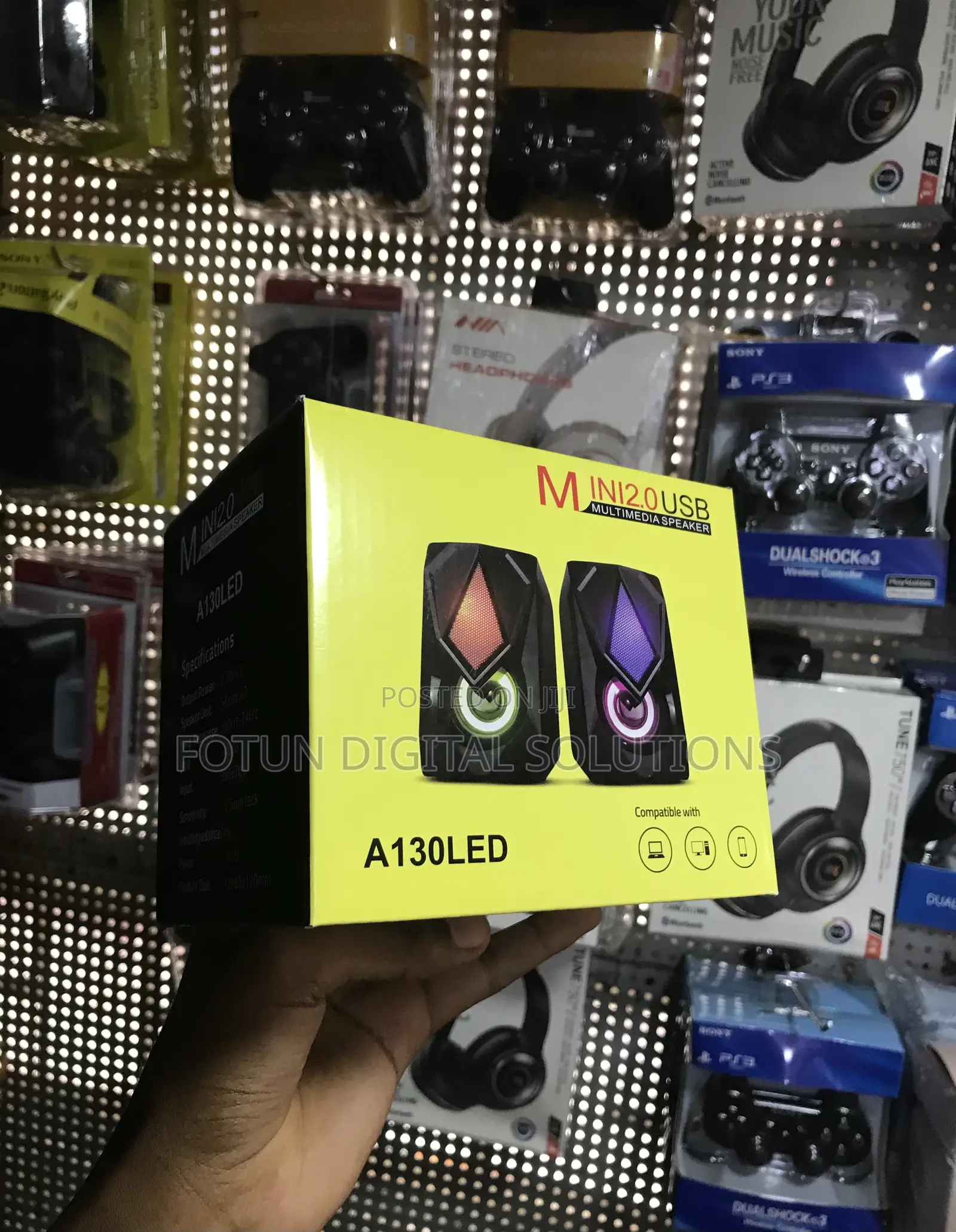 A130led Compact Usb Speakers -Space-Saving Design for Minimalist Desks