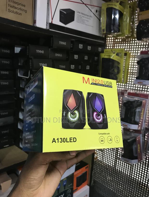 A130led Usb 2.0 Speakers for Office - Clear Sound for Calls Music