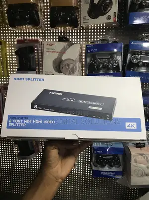 Mini 1x8 Hdmi Splitter - At 30hz to 8 Displays, HDR Supported