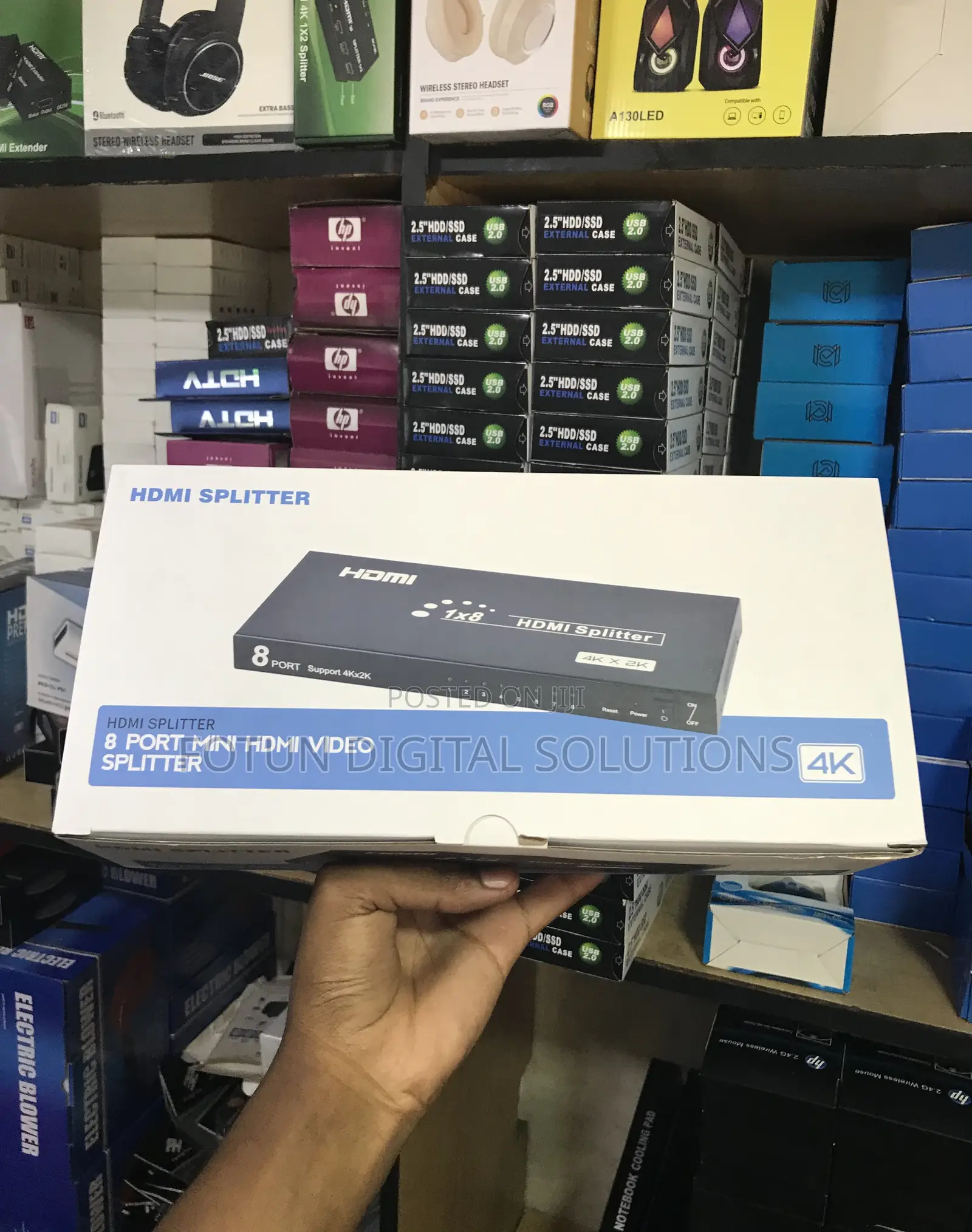 Budget 8-Port Mini Hdmi Splitter - For Digital Menu Boards Signage