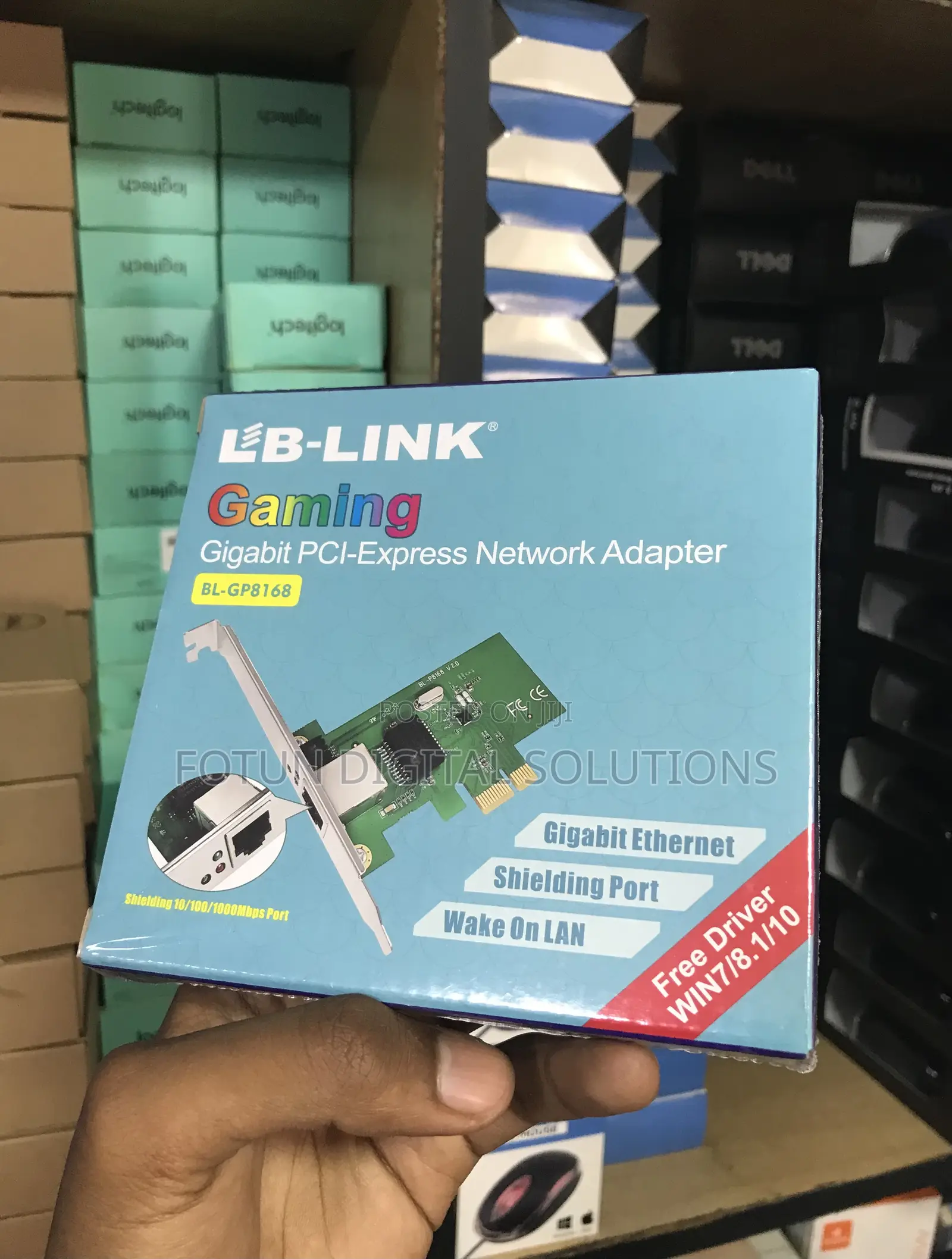 Low Profile Gigabit Pcie Network Adapter - Bl-gp8168 For Sff Htpc