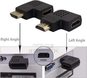 Hdmi Female to Male 90 Degree Left Right Angle Vertical Flat Adapter