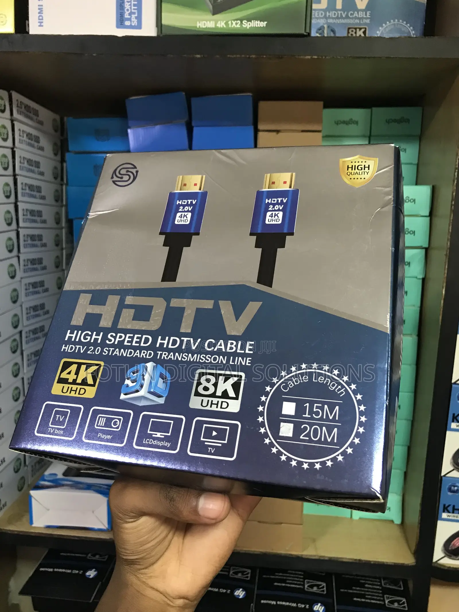 20m Hdmi Active Optical Cable (Aoc) - 60hz for Long-Distance Av