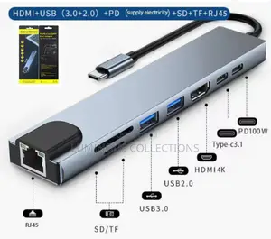 Sweet Offer 5in 1 Type C to Hdmi Converter. Rj45, Usb, Type C, Usb