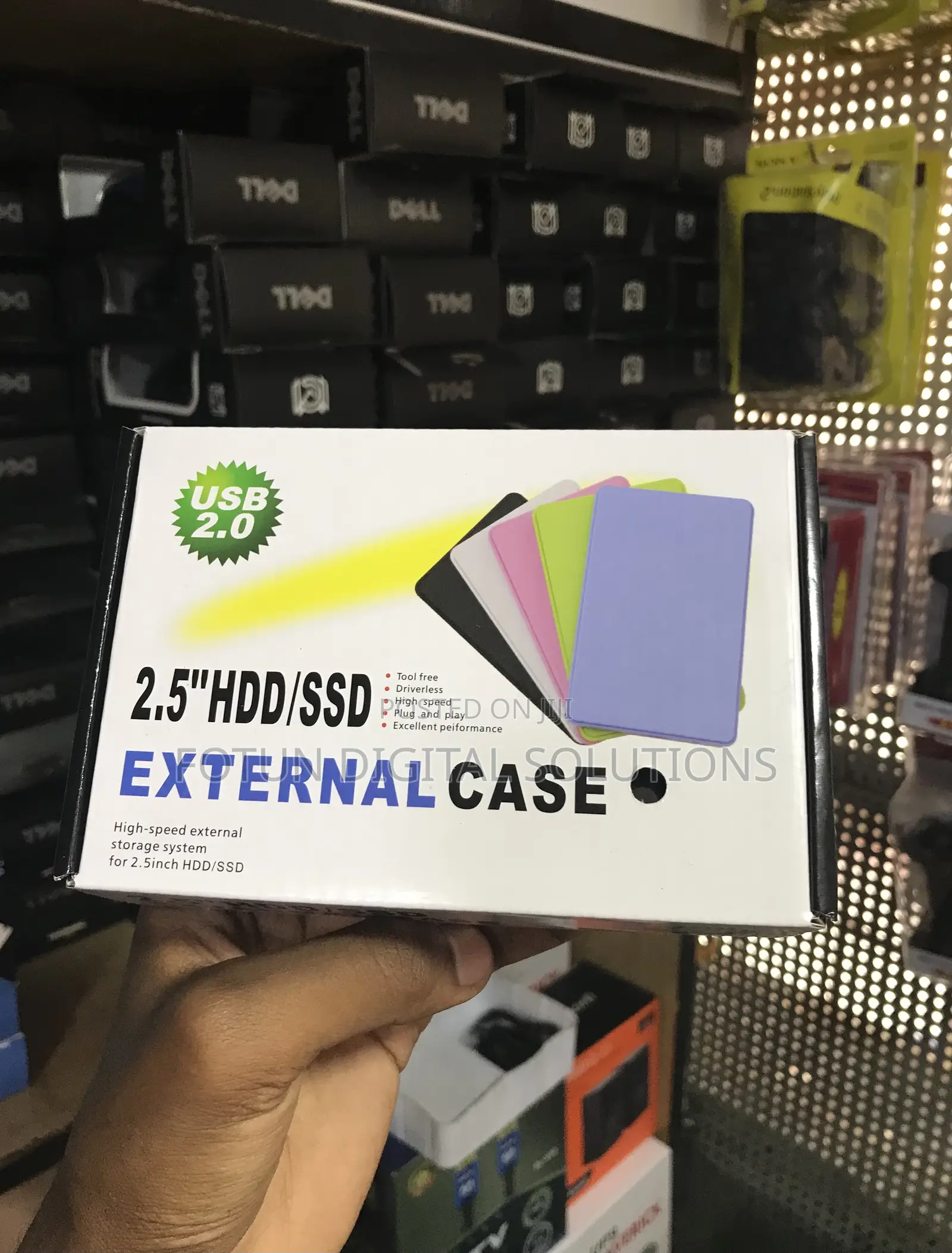 Portable 2.5" Hdd Enclosure Usb 2.0 - Lightweight Compact For Travel