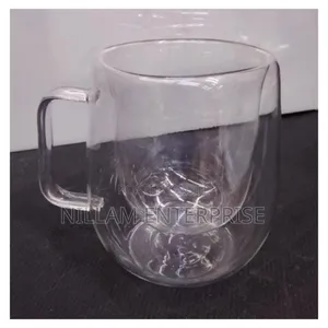 Transparent Double Wall Mug Heat-Resistant*