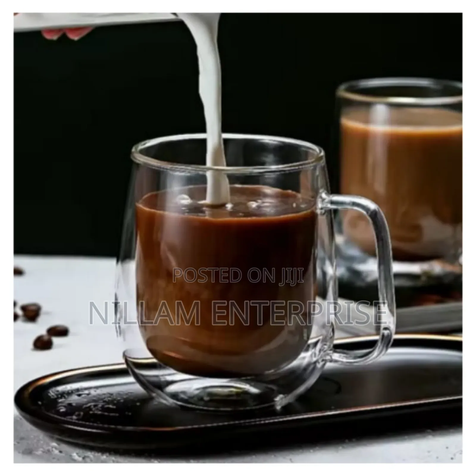 Transparent Double Wall Mug Heat-Resistant*
