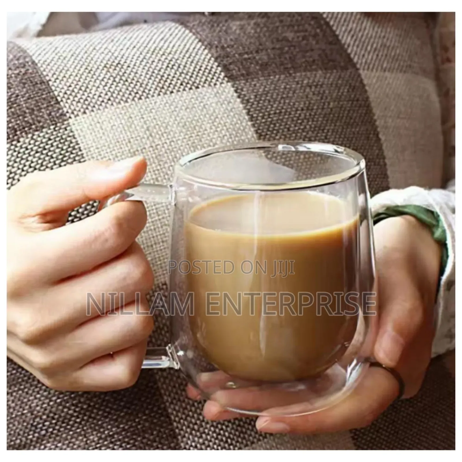 Transparent Double Wall Mug Heat-Resistant*