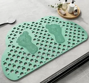 Cloud Non-slip Rubber Shower Mat With Feet Massager