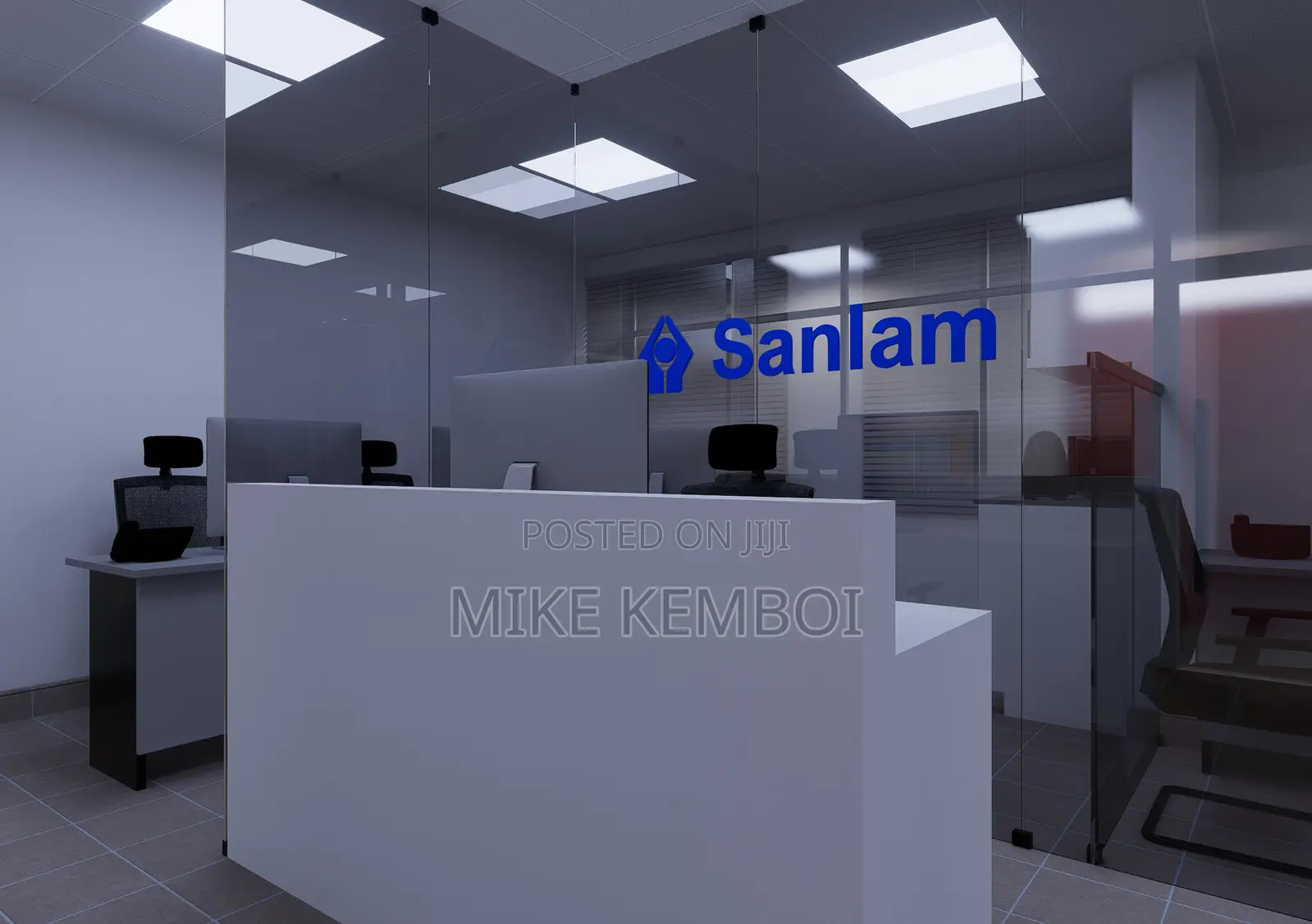 Corporate Office Plan and Renders