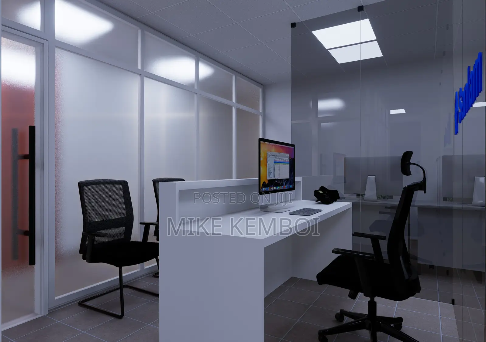 Corporate Office Plan and Renders
