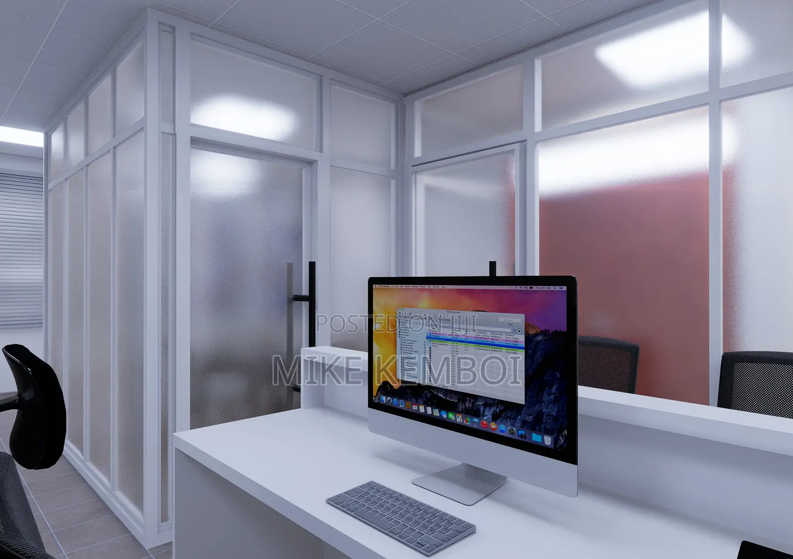 Corporate Office Plan and Renders