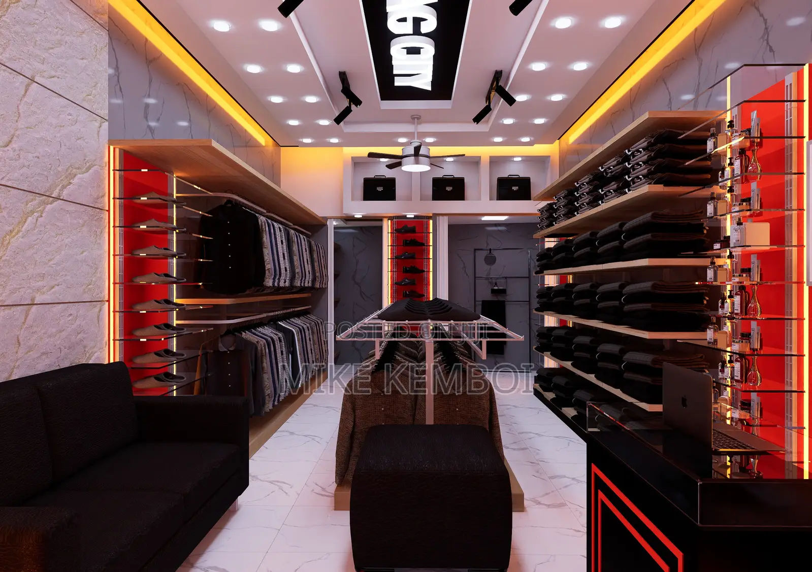 Unique Boutique Design - Floor Plan And Renders