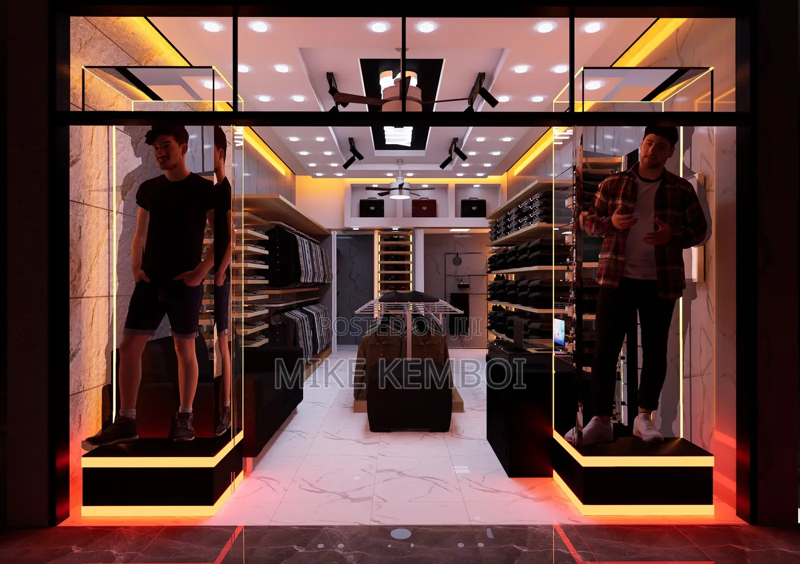 Unique Boutique Design - Floor Plan And Renders