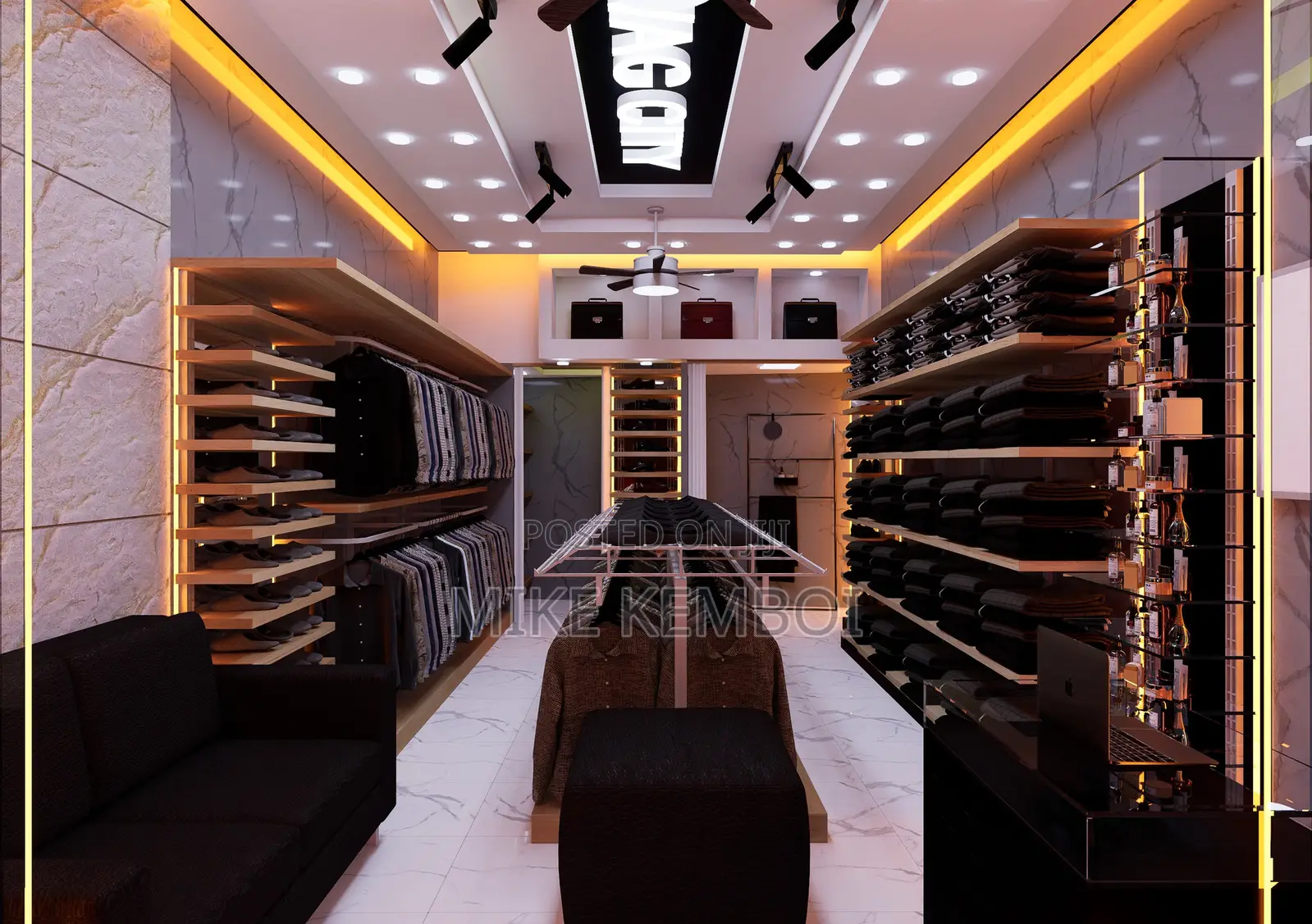Unique Boutique Design - Floor Plan And Renders