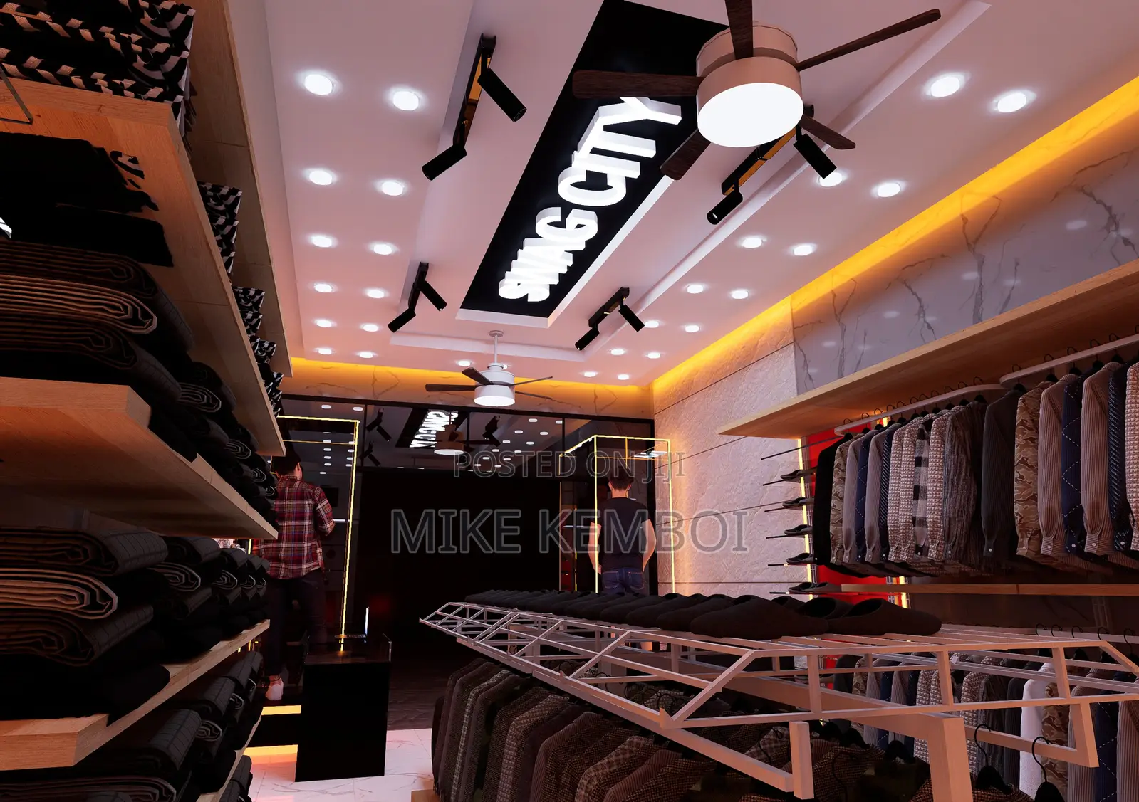 Unique Boutique Design - Floor Plan And Renders
