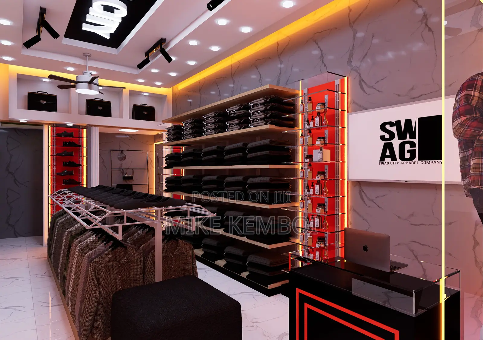 Unique Boutique Design - Floor Plan And Renders