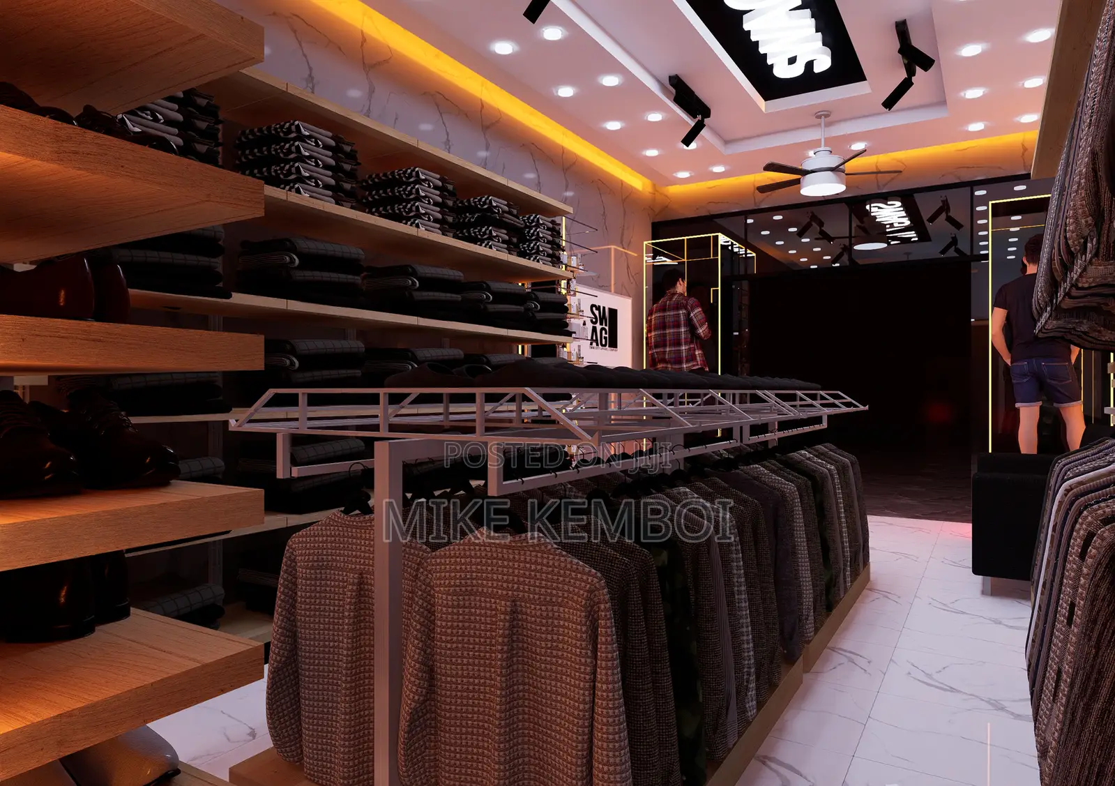 Unique Boutique Design - Floor Plan And Renders