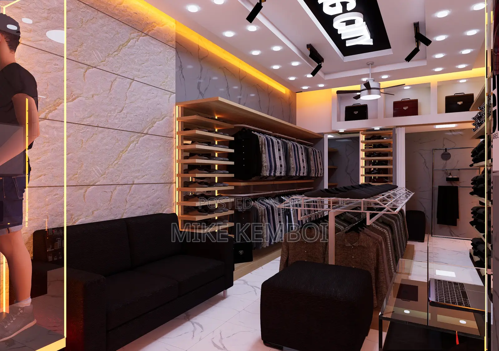 Unique Boutique Design - Floor Plan And Renders
