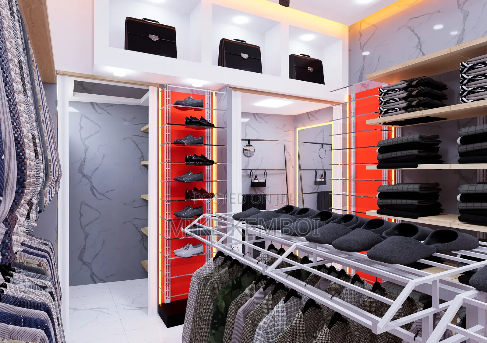 Unique Boutique Design - Floor Plan And Renders